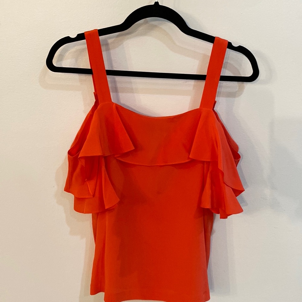 JCrew Off the Shoulder Ruffle Top